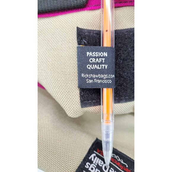 Rickshaw Small Zero Messenger Bag Adjustable Strap Blue Pink Canvas Francisco - Picture 11 of 12